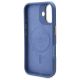 7. Guess 4G Logo Plate MagSafe Hülle für iPhone 16 Plus – Blau