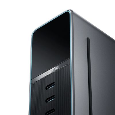 4. Cuktech TA3005U 300W 5-in-1 Ladestation mit Digitalanzeige – Silber