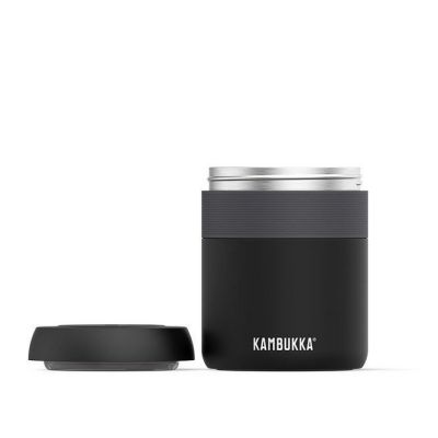 4. Kambukka Bora Lunch Thermoskanne 600 ml, Mattschwarz