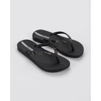 3. Ipanema Mesh IX bequeme Damen Flip-Flops Schwarz
