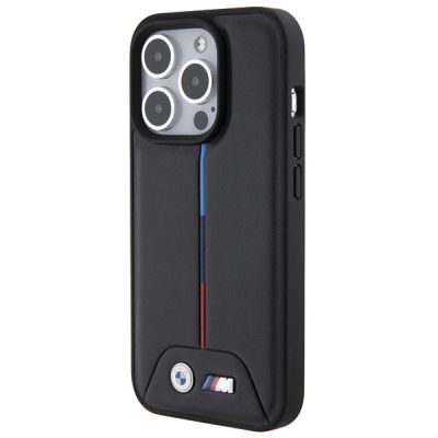 2. BMW Gesteppte Tricolor iPhone 15 Pro Hülle - Schwarz