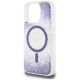 6. Guess HC Resin Bottom Glitter MagSafe Case für iPhone 16 Pro Max - Lila