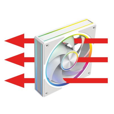 7. MODECOM VOLCANO LOOP 120 ARGB LÜFTER WEISS