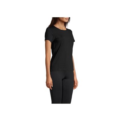 9. CASALL Essential Mesh Detail Tee Schwarz