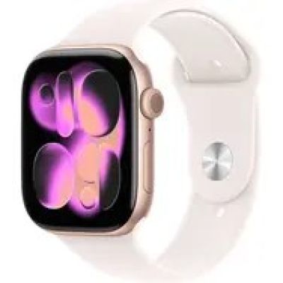 Smartwatch Apple Watch 11 GPS 42mm Roségold Alu Sportarmband S/M Pink (MEU04MP-A)