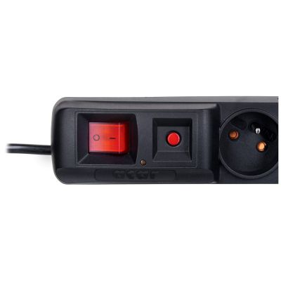 6. Acar S8 Steckdosenleiste (1,5 m; schwarz)