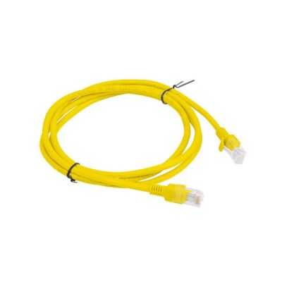 2. UTP-Patchkabel Lanberg PCU6-10CC-0150-Y (RJ45 – RJ45; 1,5 m; UTP; Kat. 6; gelb)