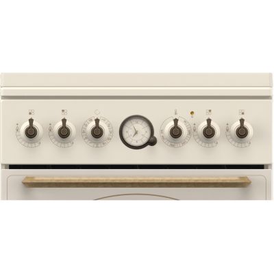 5. GORENJE GKS5B70CLI Retro-Gasherd mit Elektrofunktion | AirFry | Konvektion | AquaClean | Creme