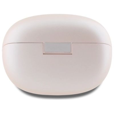 4. Guess GUTWST88MCTGP TWS Bluetooth-Kopfhörer + Dock, rosa/rosa Kapsel, bedrucktes Logo