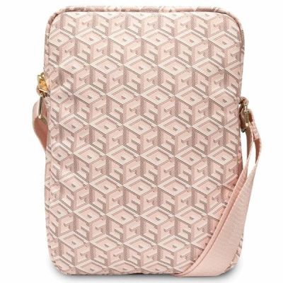 3. Guess Bag GUTB10HGCFSEP 10" rosa/rosa GCube Stripe Tablet-Tasche