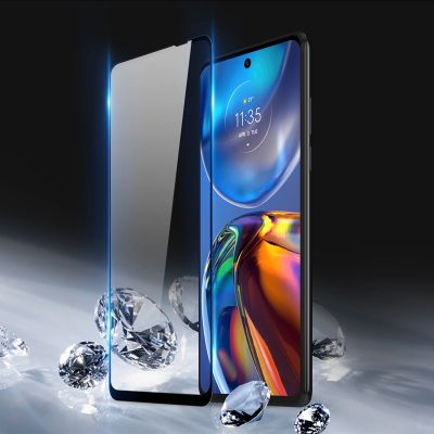 4. Dux Ducis 10D Tempered Glass langlebiges gehärtetes Glas 9H für den gesamten Bildschirm mit Rahmen Motorola Moto E32 schwarz (case friendly)