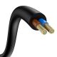 5. Baseus GaN3 Pro Schnellladegerät GaN 2 x USB Typ C / 2 x USB 65W PD, QC4.0+, AFC, PPS + Kabel USB Typ C - USB Typ C 1m schwarz (CCGP040101)