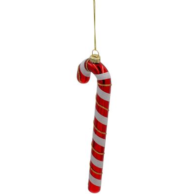 2. MICA Glas-Christbaumschmuck in Form einer Zuckerstange