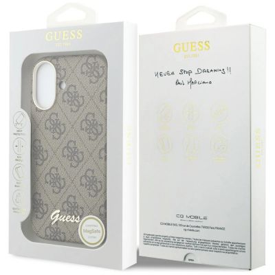 8. Guess 4G Script MagSafe Hülle für iPhone 17 - Braun