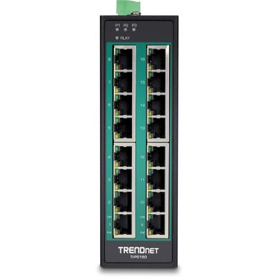 2. TRENDnet Industrie Switch 16 Port Gbit PoE+ DIN-Schienenmontage Metall