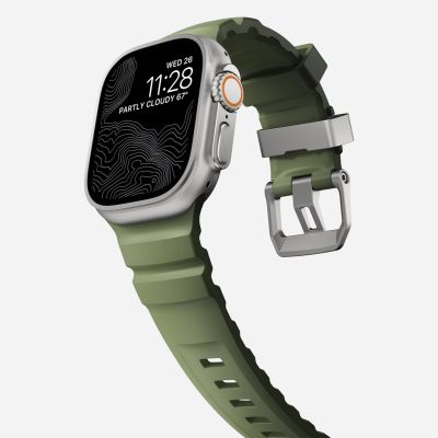 8. Nomad Rocky Point Armband aus Naturleder und Titan