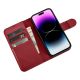 10. iCarer Wallet Case 2in1 Cover iPhone 14 Pro Max Leder Flip Cover Anti-RFID Rot (WMI14220728-RD)