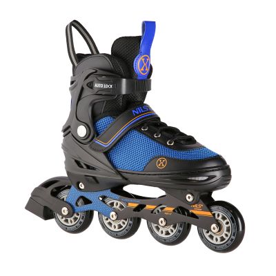 NH18188A 2in1 SCHWARZ-ORANGE GRÖSSE L (39-43) ROLLSCHUHE MIT HOCKEY-HÜLLE NILS EXTREME
