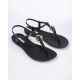3. Ipanema Sandal Class Damen Flip-Flop Sandalen modisch Schwarz mit Gold