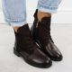 7. Damen-Wildlederstiefeletten in Braun Potocki Z25-SZ12080