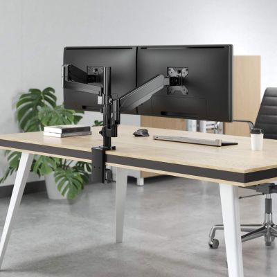 16. MANHATTAN Schreibtischarm für 2x LED/LCD-Fernseher (17-32 Zoll)