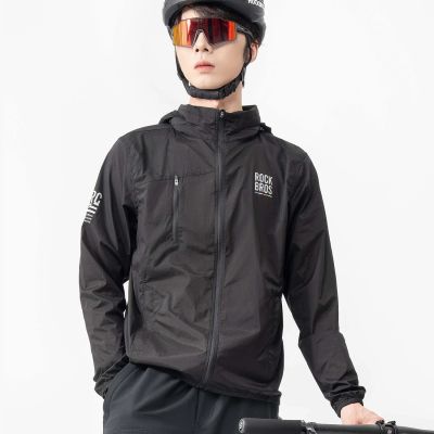 5. Rockbros TLWT002 ROAD TO SKY L Fahrrad-Windjacke - Schwarz