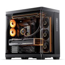 Jonsbo TK-4 Gehäuse, Midi-Tower, ATX, Tempered Glass – schwarz