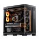 Jonsbo TK-4 Gehäuse, Midi-Tower, ATX, Tempered Glass – schwarz