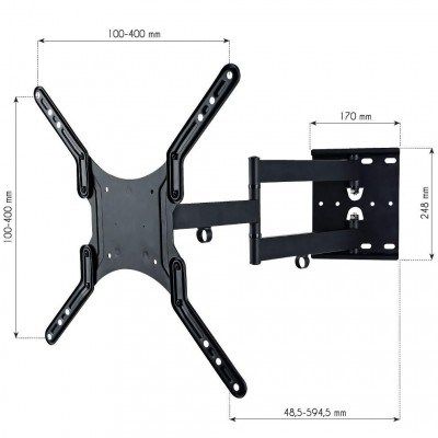 16. TECHLY TV-Wandhalterung LED/LCD 23-55 Zoll 45 kg