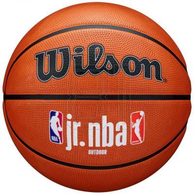 8. Wilson Jr NBA Logo Auth Outdoor-Basketball WZ3011801XB6