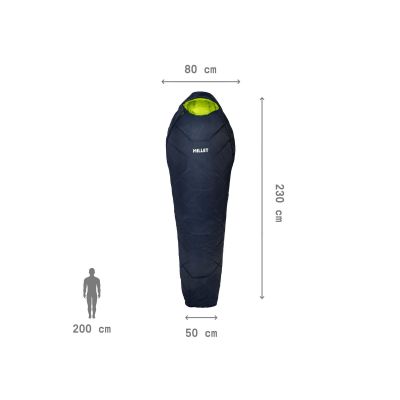 3. MILLET Baikal 1100 Langer Schlafsack Marineblau