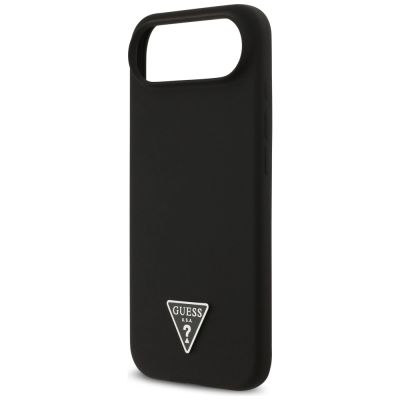 6. Guess Silikon Triangle Logo MagSafe Hülle für iPhone 17 Air - Schwarz
