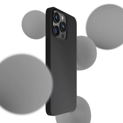 8. iPhone 13 Pro Max Serie 3mk Silikonhülle - Schwarz