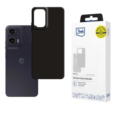 3mk Matt Hülle für Motorola Moto G35 5G - Schwarz