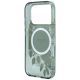6. Guess IML Flowers Pearl Strap MagSafe Hülle für iPhone 18 Pro / 17 Pro – grün