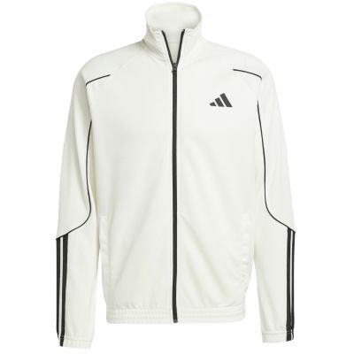 3. Herren adidas 3-Streifen Trainingsanzug weiß und schwarz JX5527