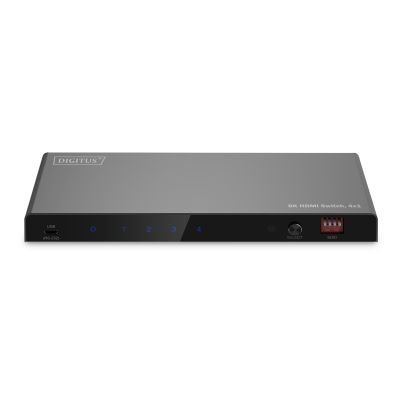 9. HDMI-Switch 4x1, 8K/60Hz (4:4:4) mit HDR, 48 Gbit/s, HDCP 2.3, Toslink/Stereo, EDID