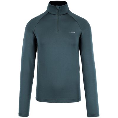 VIKING Jukon Herren-Sweatshirt mit halbem Reißverschluss, Grau, Größe M