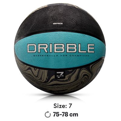 4. Meteor Dribble Basketball Blau