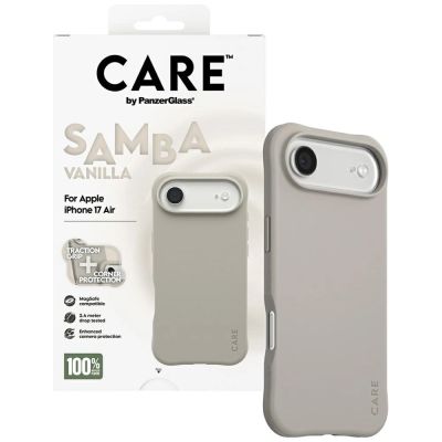 4. CARE by PanzerGlass Modisches Samba MagSafe Case für iPhone Air - Grau
