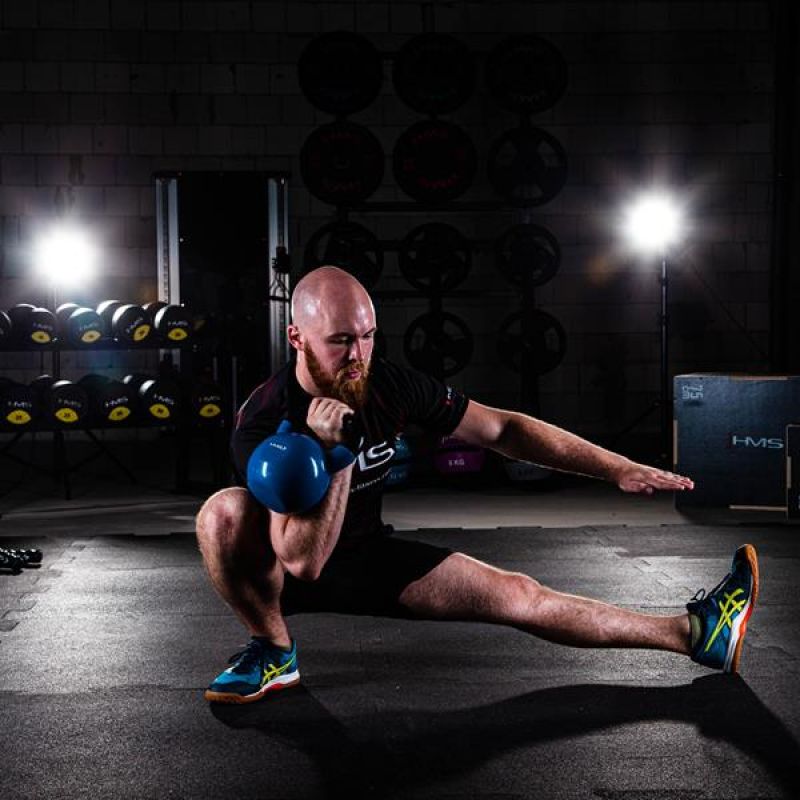 28. Blaue HMS KNV04 Kettlebell aus Gusseisen