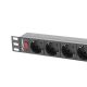 3. LANBERG POWER STRIP RACK 19" PDU 1U, 16A, 9X SHUKO, 3M PDU-09F-0300-BK