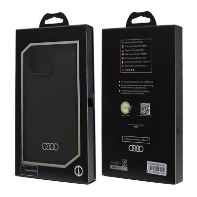 7. Audi Silikonhülle iPhone 16 Pro Max 6,9" schwarz/schwarz Hardcase AU-LSRIP16PM-Q3/D1-BK