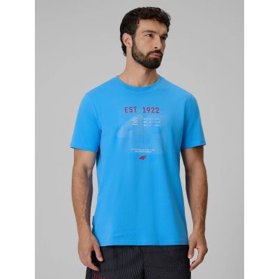 Herren-T-Shirt mit Aufdruck, regulär, Größe 4F 4FRSS26TTSHM4039-33S