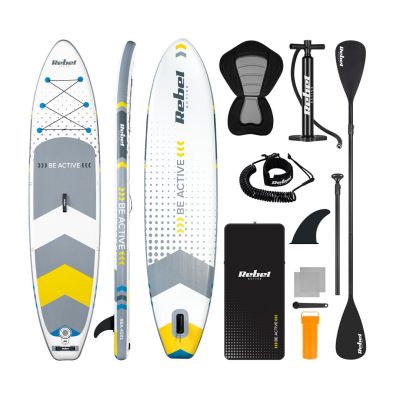 36. REBEL ACTIVE aufblasbares SUP-Board 350x81x15cm weiß