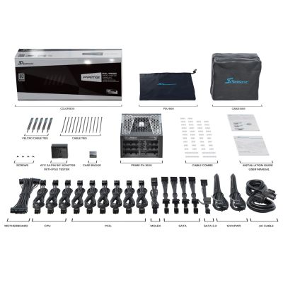 11. Seasonic ATX3-PRIME-PX-1600 Netzteilmodul 1600 W 20+4 Pin ATX Schwarz