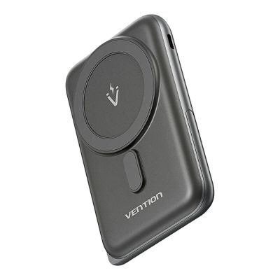 3. Vention 20W PD 10000 mAh Kabellose Magnetische Powerbank Schwarz