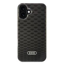 Audi IML Stitching Pattern MagSafe iPhone 16 Plus 6,7" schwarz/schwarzes Hardcase AU-IMLMIP16M-Q5/D3-BK