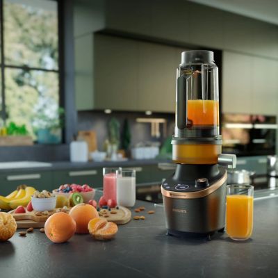9. Philips Flip&Juice™ Standmixer HR3770/10 – Hochleistungs-Standmixer mit Entsaftermodul
