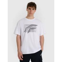 Herren-T-Shirt mit Aufdruck, regulär, Größe 4F 4FRAW25TTSHM3259-10S